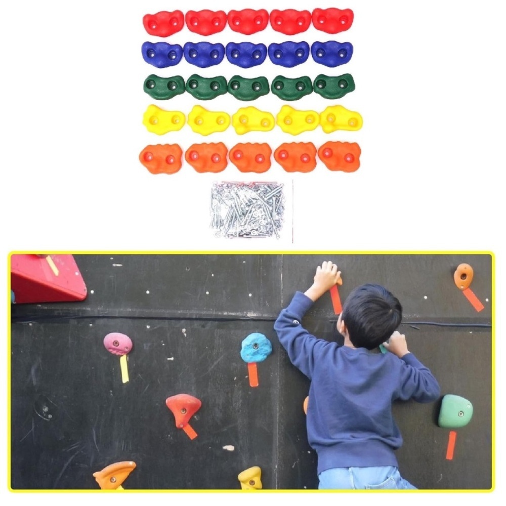 New 25 piece Rock Climbing Wall Grips - Picture 3 of 10